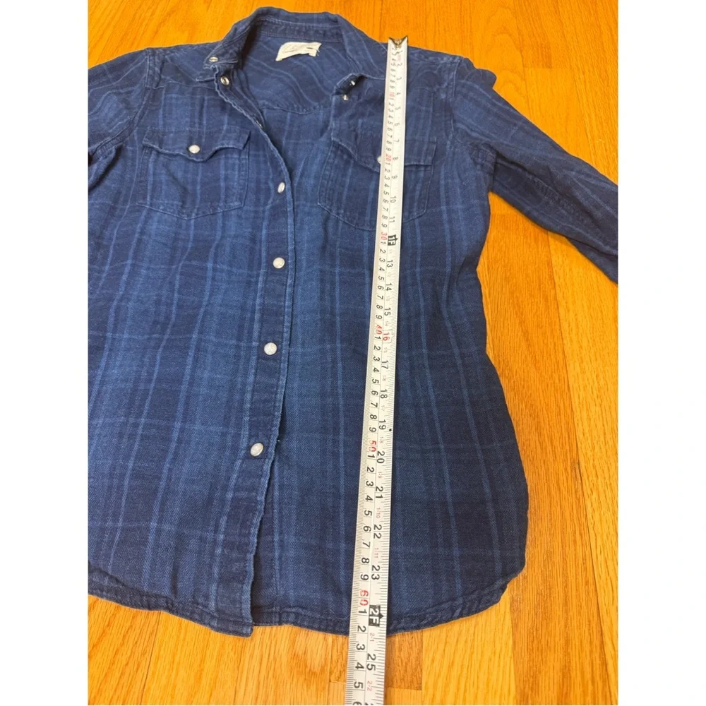 J. Crew Slim-fit Western Shirt in Indigo Plaid
